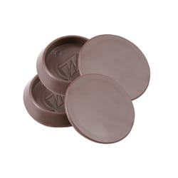 Softtouch Vinyl Caster Cup Brown Round 1-1/4 in. W X 1-1/4 in. L 4 pk