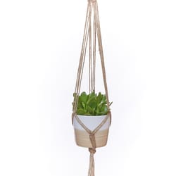 Primitive Planters Natural Jute 36 in. H Plant Hanger 1 pk