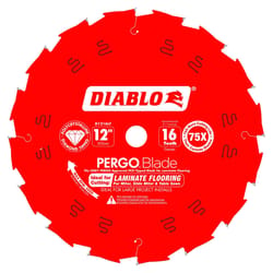 Diablo Pergo Blade 12 in. D X 1 in. Laminate Flooring PCD Circular Saw Blade 16 teeth 1 each