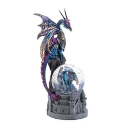 Dragon Crest 8 in. H X 4 in. W X 3.75 in. L Dragon Castle Poly Resin Decorative Snowglobe