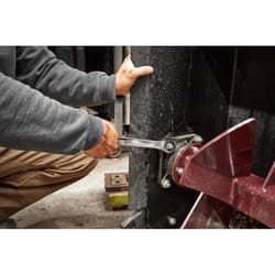 Milwaukee 1 in. X 1 in. 12 Point SAE I-Beam Ratcheting Combination Wrench 2.18 in. L 1 pc