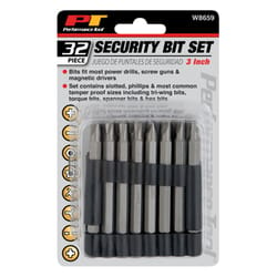Performance Tool Assorted 3 in. L Security Bit Set Multi-Material 32 pc