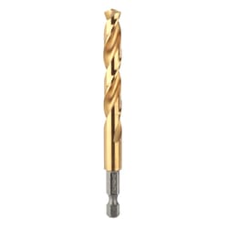 Norske 1/2 in. Titanium HSS Drill Bit Hex Shank 1 pc