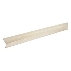 M-D 1.13 in. H X 73.63 in. L Prefinished Silver Aluminum Stair Edge