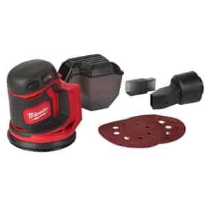 Milwaukee  M18  5 in. Cordless  Random Orbit Sander  Kit 18 volt 12000 opm Red 