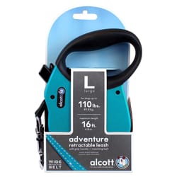 Alcott Blue Plastic Dog Retractable Leash Large