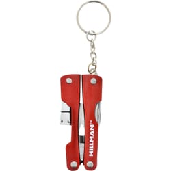 HILLMAN Metal Red Multi-Tool High End Accessories Key Ring
