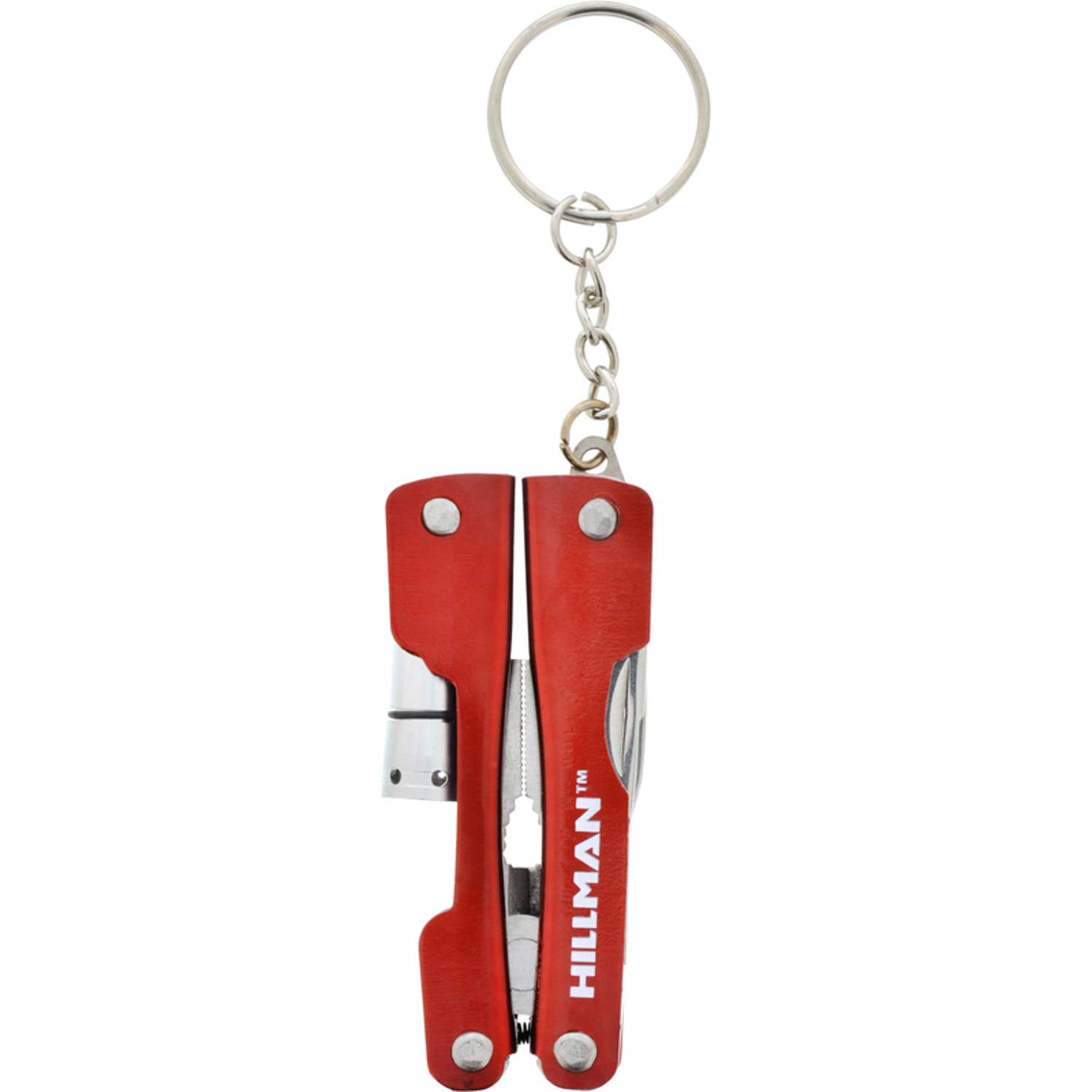 HILLMAN Metal Red Multi-Tool High End Accessories Key Ring - Ace