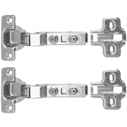 Laurey 2 in. W X 5 in. L Chrome Steel Cabinet Hinge 2 pk