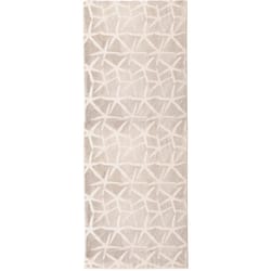 Cozy Living 21 in. W X 54 in. L Beige Starfish Toss Polyester Accent Rug