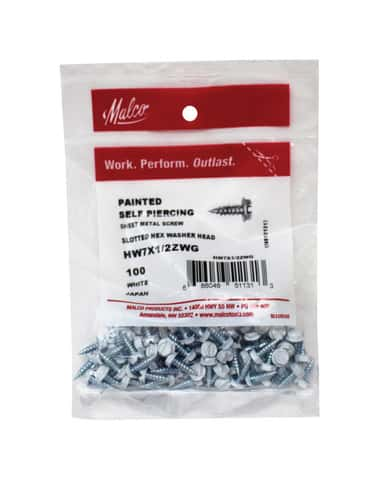 100pk White Plastic Snap-Lock Binding Screw Posts - Many Sizes