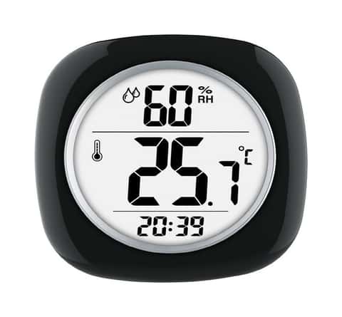 Taylor Hygrometer/Temperature/Time Digital Thermometer Plastic Black 4.75  in. - Ace Hardware