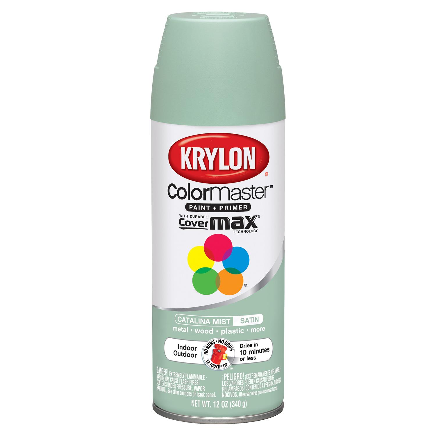 UPC 724504035299 product image for Krylon 12oz Indoor/Outdoor Spray Paint in Catalina Mist Satin (K05352901)-6 Pack | upcitemdb.com