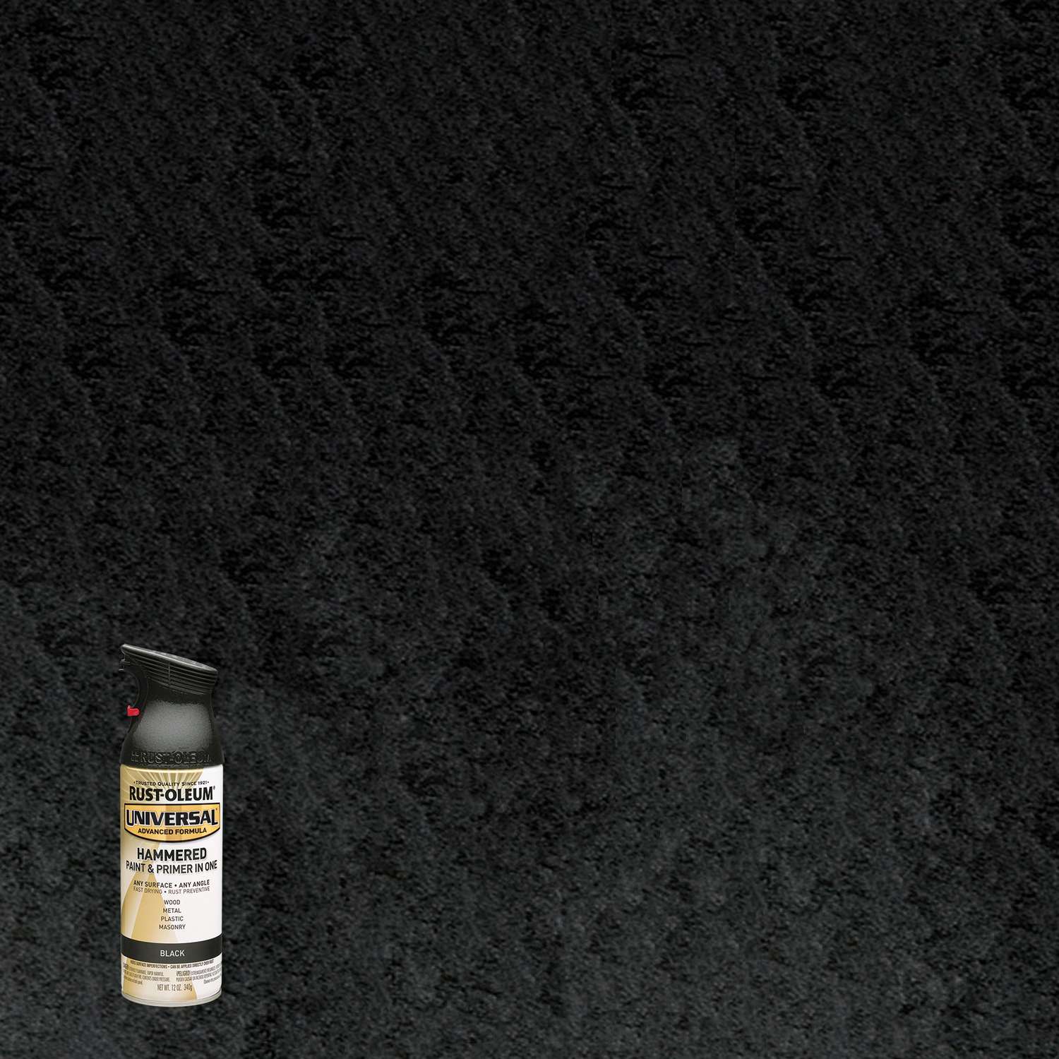 RustOleum Universal Hammered Black Spray Paint 12 oz. Ace Hardware