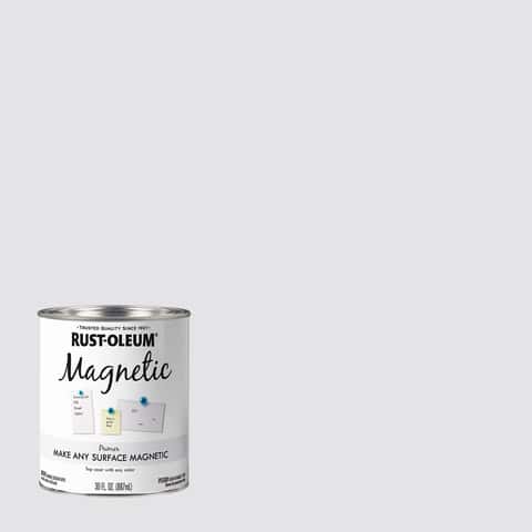 Magnetic Receptive Wall Paint / Dark Black Primer - One Quart 