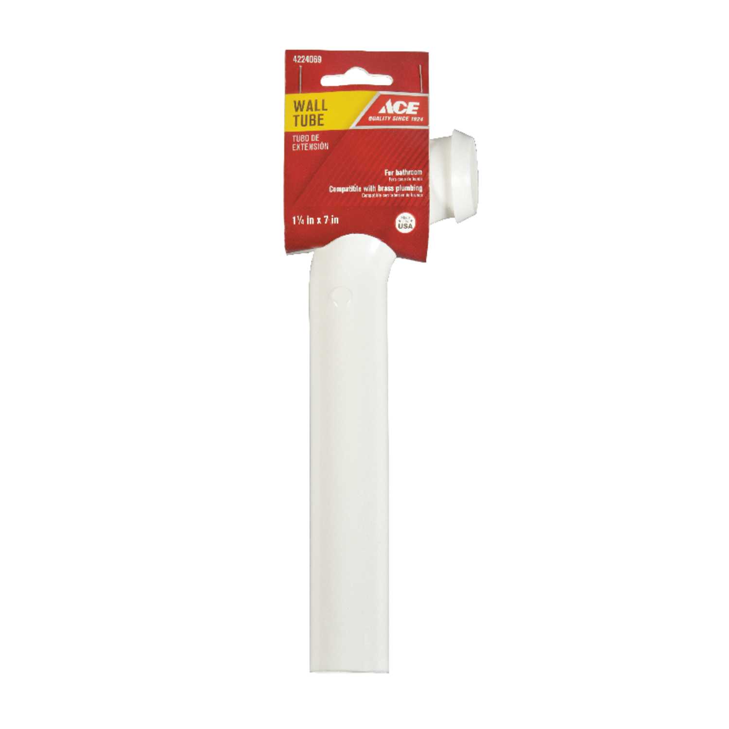 Ace 11/4 in. Dia. Plastic Wall Bend Ace Hardware
