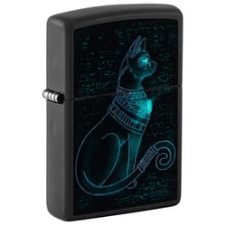 Zippo Black Spiritual Cat Lighter 2 oz 1 pk