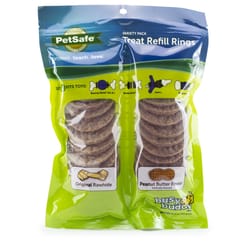 PetSafe Busy Buddy Natural and Peanut Butter Grain Free Treats For Dog 2.25 in. 24 pk