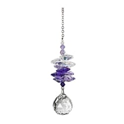 Woodstock Chimes Crystal Sunrise Cascade Purple Wind Chime