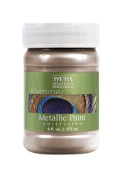 Modern Masters Metallic Paint Collection Satin Warm Silver Water-Based Metallic Paint 6 oz