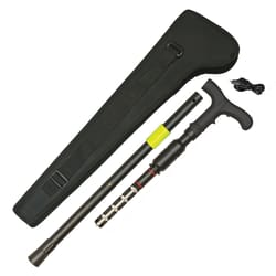 ZAP Black Aluminum/Plastic Covert Cane