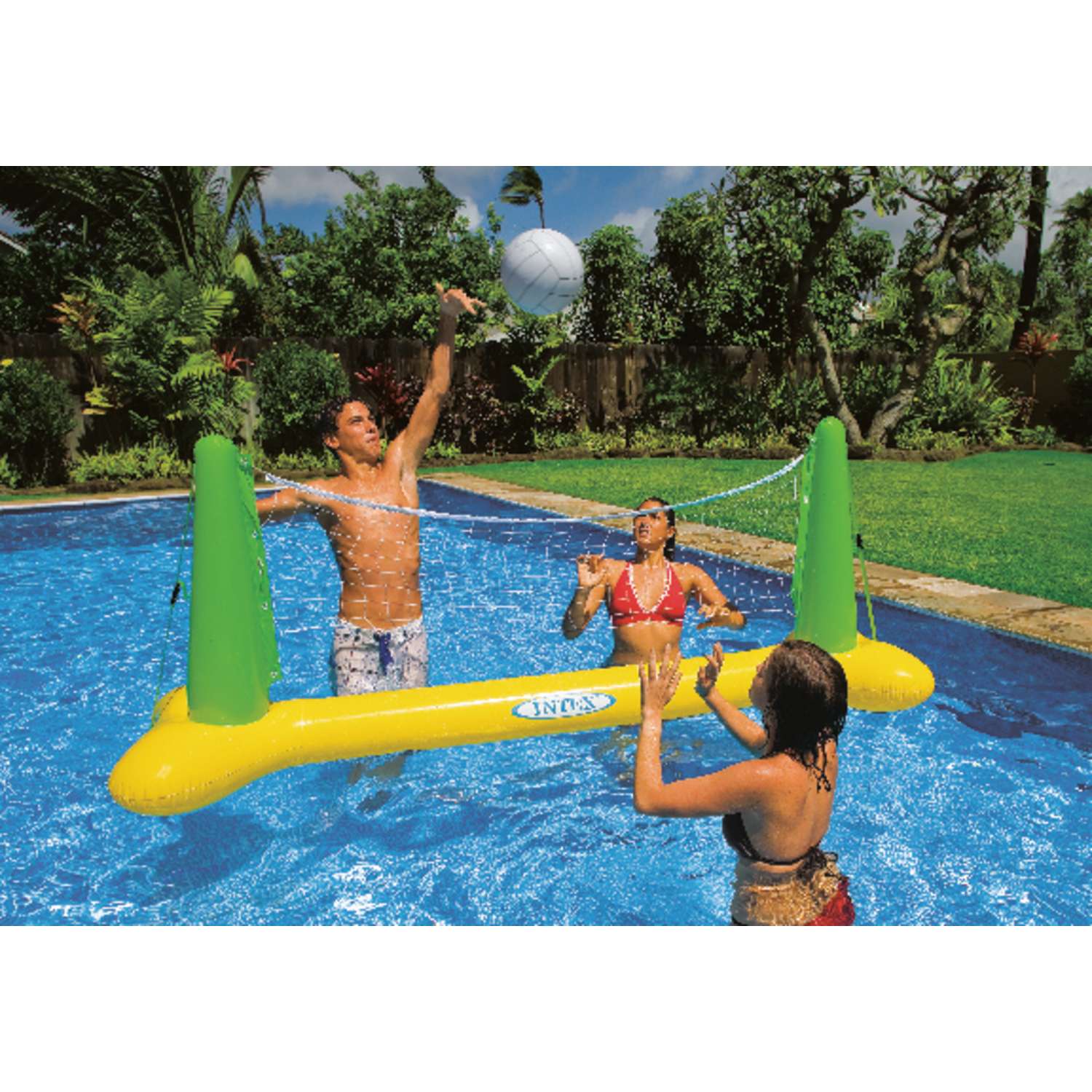 Intex Multicolored Vinyl Inflatable Volleyball Pool Game Ace Hardware