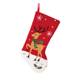 Glitzhome Multicolored Reindeer Indoor Christmas Decor 8.27 in.