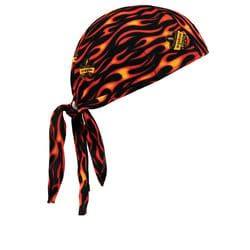 Ergodyne Chill-Its Flames Dew Rag Multicolored One Size Fits Most