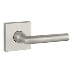 Baldwin Reserve Tube Lever Satin Nickel Passage Lockset 2 in.