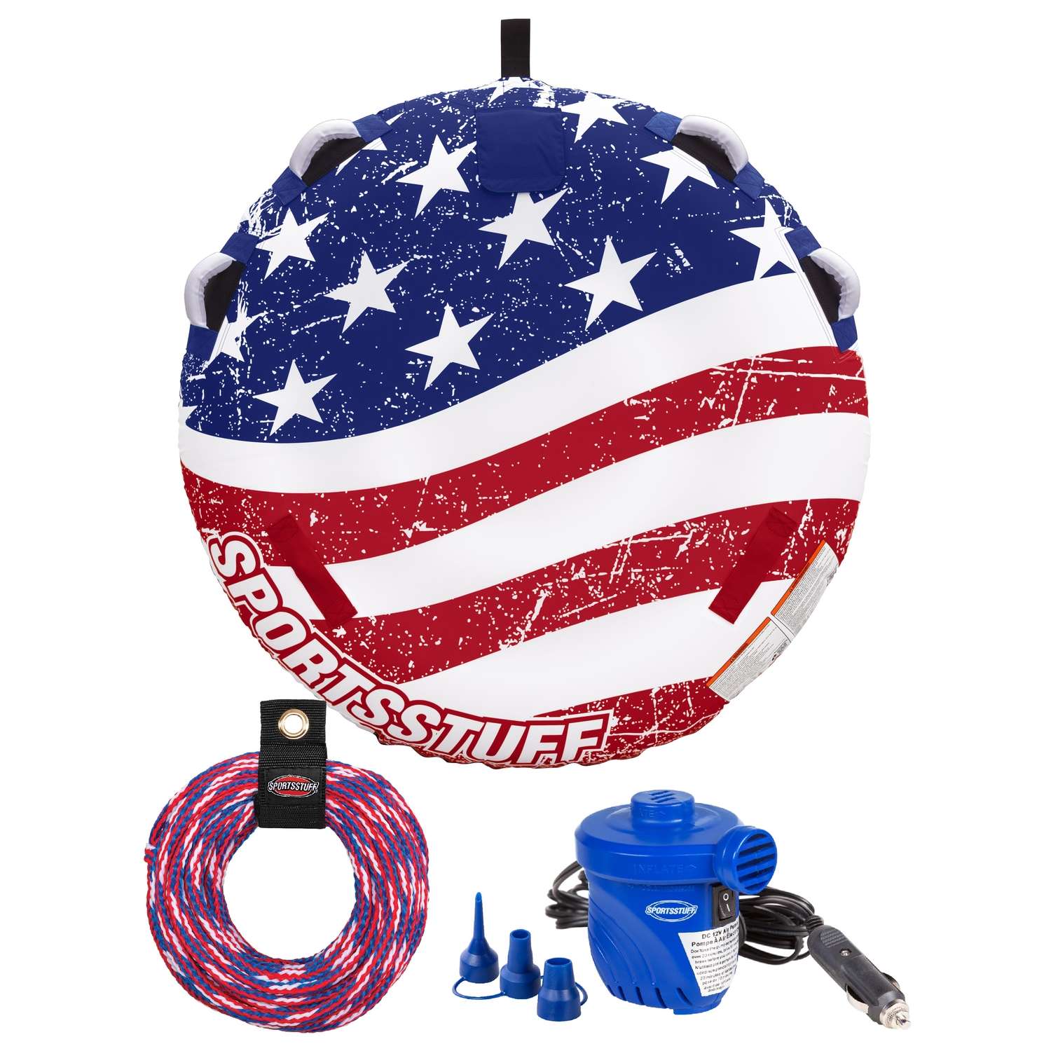 Airhead Sportsstuff Nylon Inflatable Multicolored Stars & Stripes