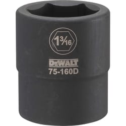 Dewalt 1-3/16 in. X 3/4 in. drive SAE 6 Point Impact Socket 1 pc