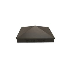 Nuvo Iron 2 in. H X 4 in. W X 6 in. L Powder Coated Black Aluminum Pyramid Post Top