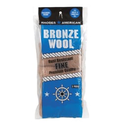 Rhodes American  Bronze Wool  0 Grade Fine  Steel Wool Pad  3 pk 