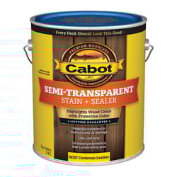 Cabot Semi-Transparent Low VOC Semi-Transparent Cordovan Leather Oil-Based Stain and Sealer 1 gal