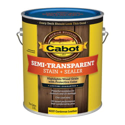 Cabot Semi-Transparent Low VOC Semi-Transparent Cordovan Leather Oil-Based Stain and Sealer 1 gal