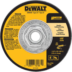 DeWalt High Performance 4-1/2 in. D X 5/8 in. Metal Grinding Wheel
