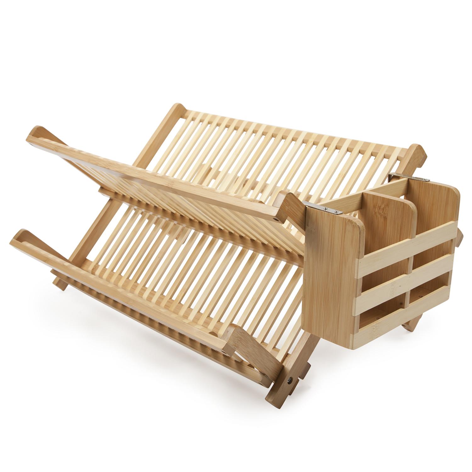 Core Kitchen 24 in. L X 5.54 in. W Bamboo Dish Rack Sansujyuku sansujyuku.com