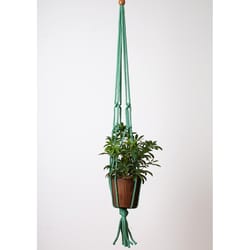Primitive Planters Sage Macrame 36 in. H Plant Hanger 1 pk