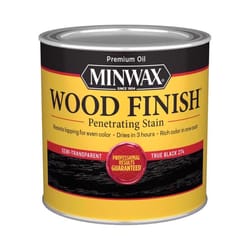 Minwax Wood Finish Semi-Transparent True Black Oil-Based Penetrating Wood Finish 0.5 pt