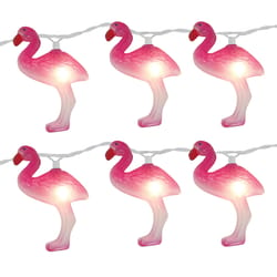 Brite Star Incandescent Flamingo String Light Set Pink 10 lights