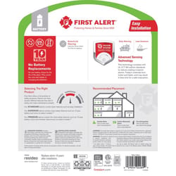 First Alert 10 Year Battery-Powered Ionization Smoke and Carbon Monoxide Detector 1 each