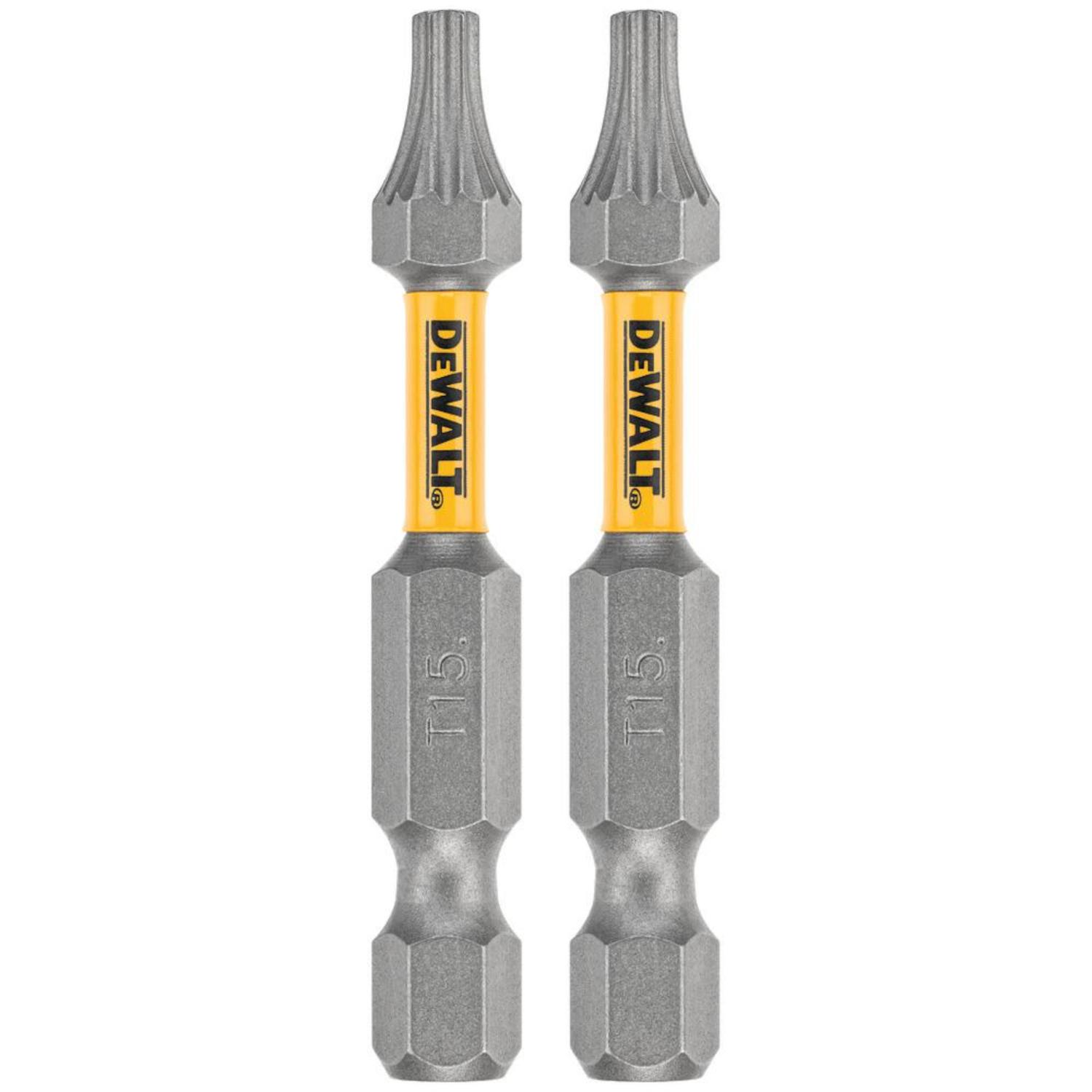 DeWalt Max Fit Torx T15 X 2 in. L Power Bit S2 Tool Steel 2 pc