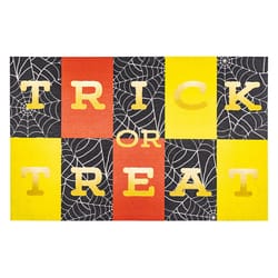 Modern Mat 20 in. W X 32 in. L Multi-Color Trick or Treat Polyester Door Mat