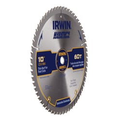 Irwin Marathon 10 in. D X 5/8 in. Carbide Miter and Table Saw Blade 60 teeth 1 pk