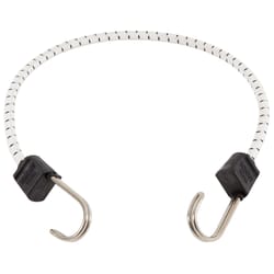 Keeper Black/White Bungee Cord 24 in. L X 0.315 in. 1 pk