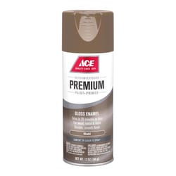 Ace Premium Gloss Khaki Paint + Primer Enamel Spray 12 oz