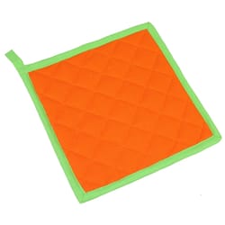 Chef Craft Orange and Green Cotton Pot Holder