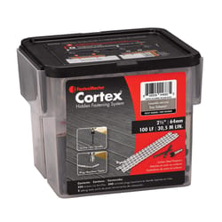 FastenMaster Cortex No. 10 X 2-1/2 in. L Torx Ttap Button Head Hidden Deck Fastener 224 pc