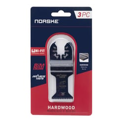 Norske Uni-Fit 1-1/4 in. Bi-Metal Japanese Tooth Flush Cut Blade Hardwood 3 pk