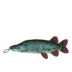 Steel Dog Multicolored Denim Muskie Squeak Dog Toy 1 pk